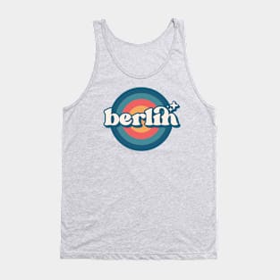 Vintage Berlin Sunset Seal // Retro City Emblem for Berlin, Germany Tank Top